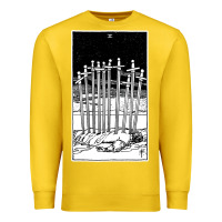 Lemon ten of swords   x of swords   tarot card   major arcana   fortune tell Premium Sweatshirt - tuanDangUi
