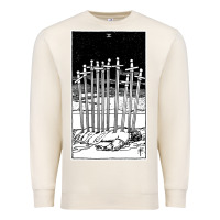 Sandshell ten of swords   x of swords   tarot card   major arcana   fortune tell Premium Sweatshirt - tuanDangUi
