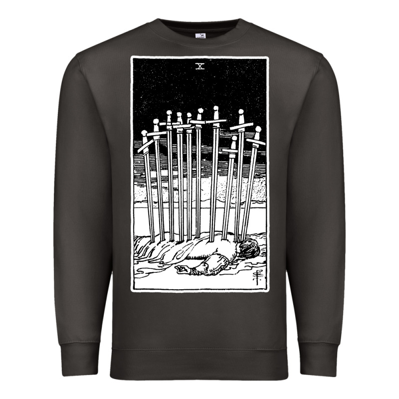 Ten Of Swords   X Of Swords   Tarot Card   Major Arcana   Fortune Tell Premium Sweatshirt by tuanDangUi | Teevron