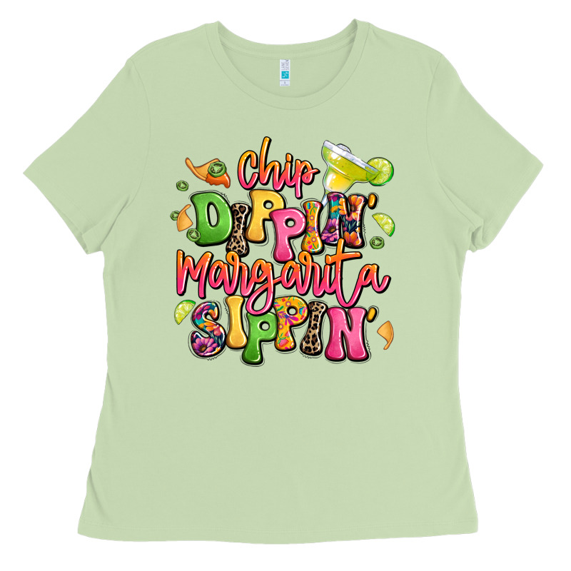 Chip Dippin' Margarita Sippin' Ladies Tee by LillyAllenDesigns | Teevron