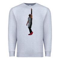 Heather Grey kyrie irving pointing up Premium Sweatshirt - tuanDangUi