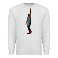 Oatmeal Heather kyrie irving pointing up Premium Sweatshirt - tuanDangUi