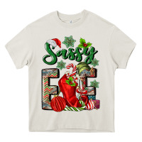 Cream sassy elf Heavy Core Tee - MaliasSmallBusiness