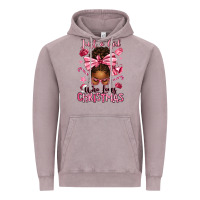 Vintage Zinc just a girl who loves pink christmas afro messy bu Vintage Hoodie - texasbilliewilder