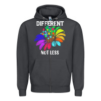 Smoke Different Not Less Daisy Autism Puzzle Zipper Hoodie - CowhideDigitalArt