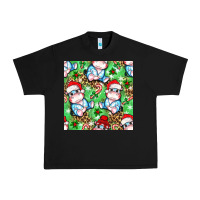 Black Christmas cute hippo sitting Urban Heavy Tee - NancyCooperArtShop