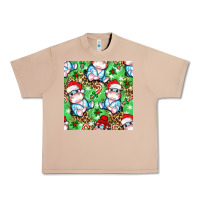 Burro Christmas cute hippo sitting Urban Heavy Tee - NancyCooperArtShop