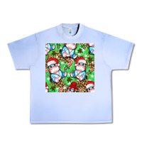 Grape Ice Christmas cute hippo sitting Urban Heavy Tee - NancyCooperArtShop