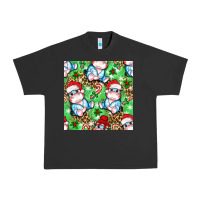Pigment Black Christmas cute hippo sitting Urban Heavy Tee - NancyCooperArtShop