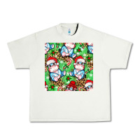 Pistachio Christmas cute hippo sitting Urban Heavy Tee - NancyCooperArtShop