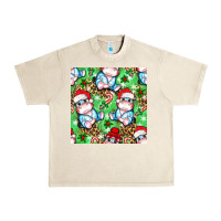 Sandshell Christmas cute hippo sitting Urban Heavy Tee - NancyCooperArtShop