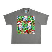 Tornado Christmas cute hippo sitting Urban Heavy Tee - NancyCooperArtShop
