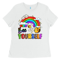 White bee yourself Ladies Tee - LillyAllenDesigns