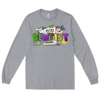 Heather Grey dentist mardi gras Long Sleeve Tee - CowGirlArtShop