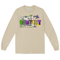 Mushroom dentist mardi gras Long Sleeve Tee - CowGirlArtShop