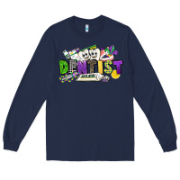 Navy dentist mardi gras Long Sleeve Tee - CowGirlArtShop