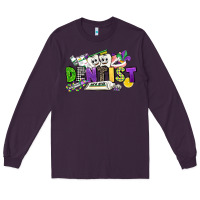 Plum dentist mardi gras Long Sleeve Tee - CowGirlArtShop