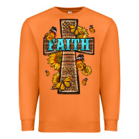 Carrot Western Faith Cross Butterfly Premium Sweatshirt - LillyAllenDesigns
