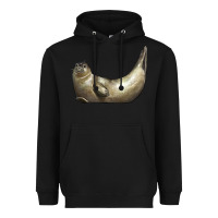 Black sea seal Heavyweight Hoodie - LillyAllenDesigns