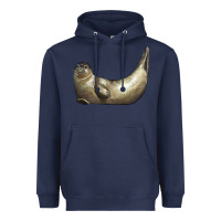 Navy sea seal Heavyweight Hoodie - LillyAllenDesigns