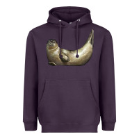 Plum sea seal Heavyweight Hoodie - LillyAllenDesigns
