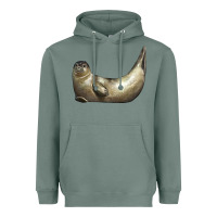 Sage sea seal Heavyweight Hoodie - LillyAllenDesigns