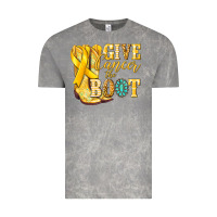 Cloud Rock Give Cancer the boot Childhood Cancer Vintage Tee - NancyCooperArtShop