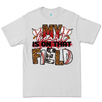 Dove Grey my heart is on that field baseball Premium Tee - RanaPortraitStore