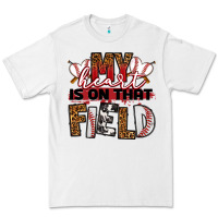 White my heart is on that field baseball Premium Tee - RanaPortraitStore