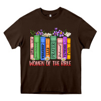 Chocolate Brown women of the bible Heavy Core Tee - MaliasSmallBusiness