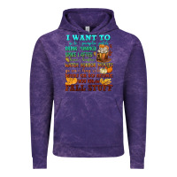 Cloud Purple I want to Fall stuff Vintage Hoodie - NancyCooperArtShop