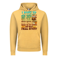 Vintage Mustard I want to Fall stuff Vintage Hoodie - NancyCooperArtShop