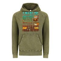 Vintage Olive I want to Fall stuff Vintage Hoodie - NancyCooperArtShop
