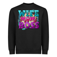 Black Wife mom boss Mother's Day Heavyweight Sweatshirt - FaDigitalArtStudio