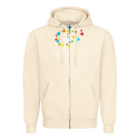 Sandshell Dandelion Autism Puzzle Be Kind Zipper Hoodie - CowhideDigitalArt