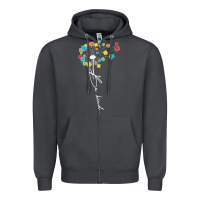 Smoke Dandelion Autism Puzzle Be Kind Zipper Hoodie - CowhideDigitalArt
