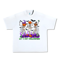 White Let's get halloweird Urban Heavy Tee - NancyCooperArtShop