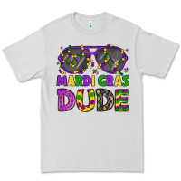 Dove Grey mardi gras celebration design Premium Tee - LillyAllenDesigns