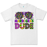 White mardi gras celebration design Premium Tee - LillyAllenDesigns