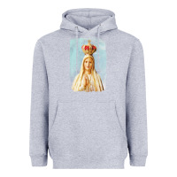 Heather Grey our lady of fatima Heavyweight Hoodie - tuanDangUi