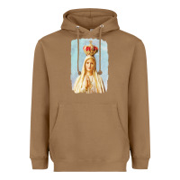 Toasted Coconut our lady of fatima Heavyweight Hoodie - tuanDangUi