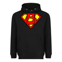 Black super b Heavyweight Hoodie - tuanDangUi