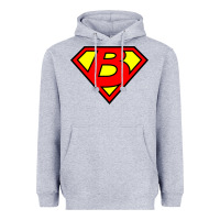 Heather Grey super b Heavyweight Hoodie - tuanDangUi