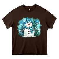 Winter Snowman Heavy Core Tee | Teevron