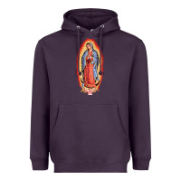Plum our lady of guadalupe virgin mary Heavyweight Hoodie - tuanDangUi