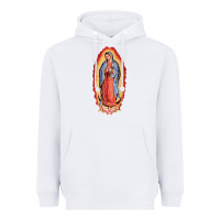 White our lady of guadalupe virgin mary Heavyweight Hoodie - tuanDangUi