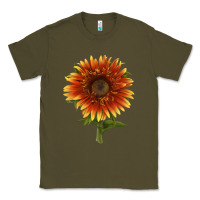 Army Green The  Sunflower Classic Tee - LillyAllenDesigns