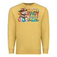 Antique Gold howdy peeps Premium Sweatshirt - RacoonDesign