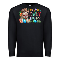 Black howdy peeps Premium Sweatshirt - RacoonDesign