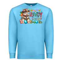 Ocean Blue howdy peeps Premium Sweatshirt - RacoonDesign
